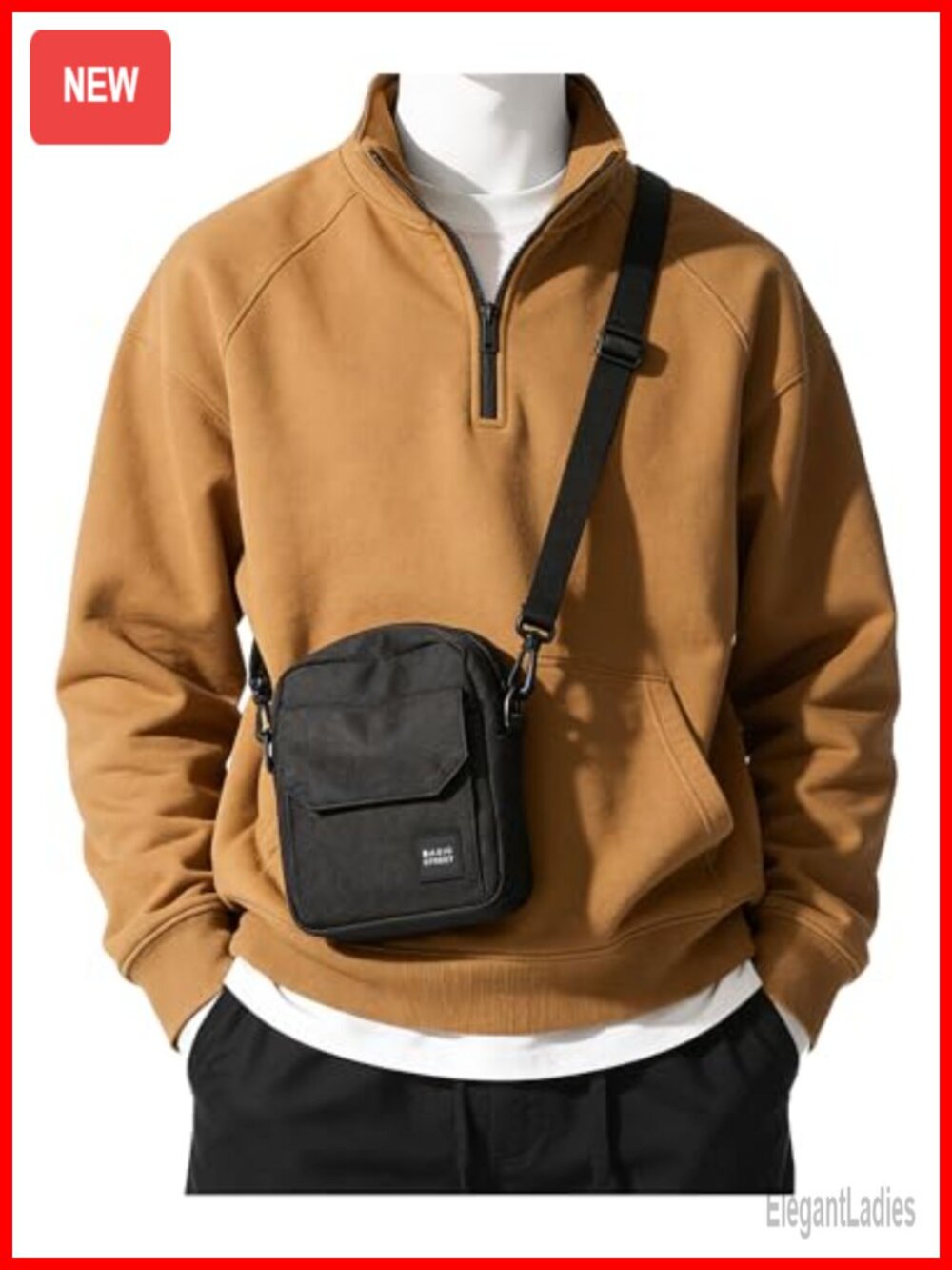 Small Crossbody Bag Side Shoulder Bag Unisex Travel Passport Wallet Pouch